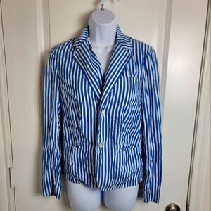 RALPH LAUREN Cotton Striped Blazer